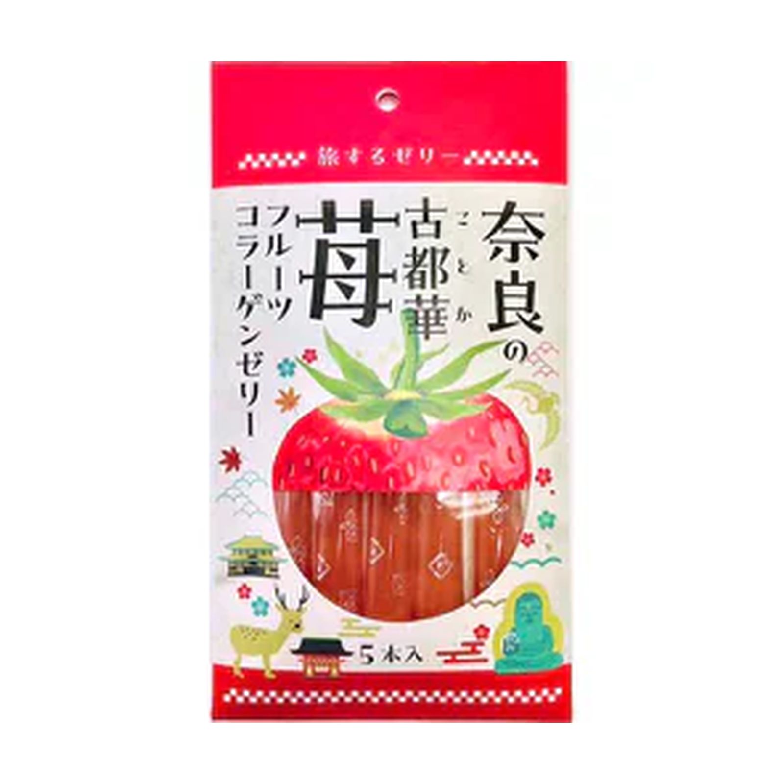 Yahoo! Yahoo!ショッピング(ヤフー ショッピング)果実工房 旅するゼリー 奈良の古都華苺 14g×5本入
