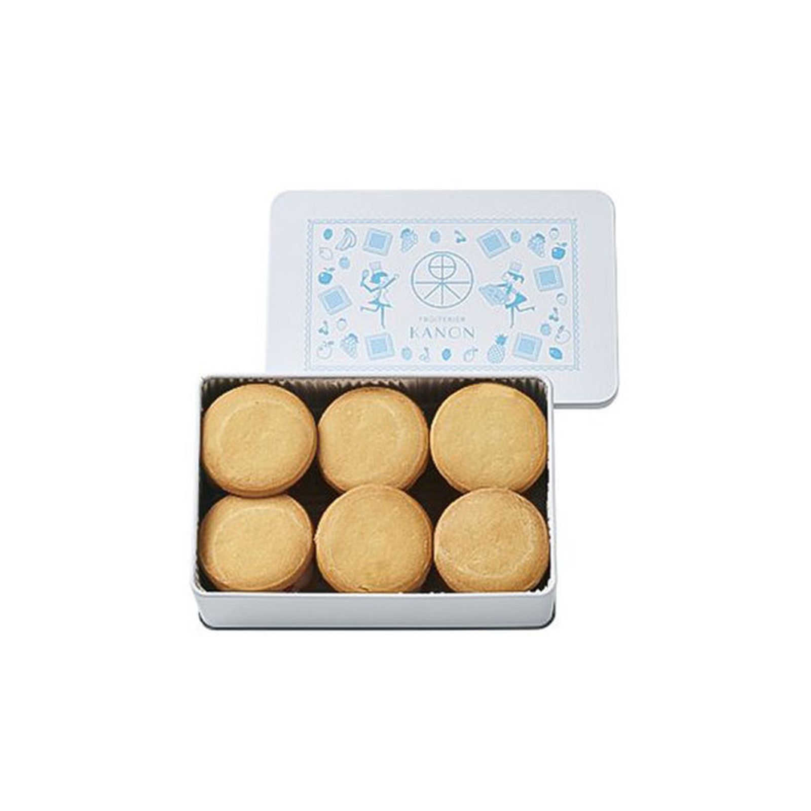 Yahoo! Yahoo!ショッピング(ヤフー ショッピング)フリュテリーカノン 青缶 カノンサンド バターチーズフレーズ＆ショコラ 6個入 焼き菓子 サブレ 冷凍