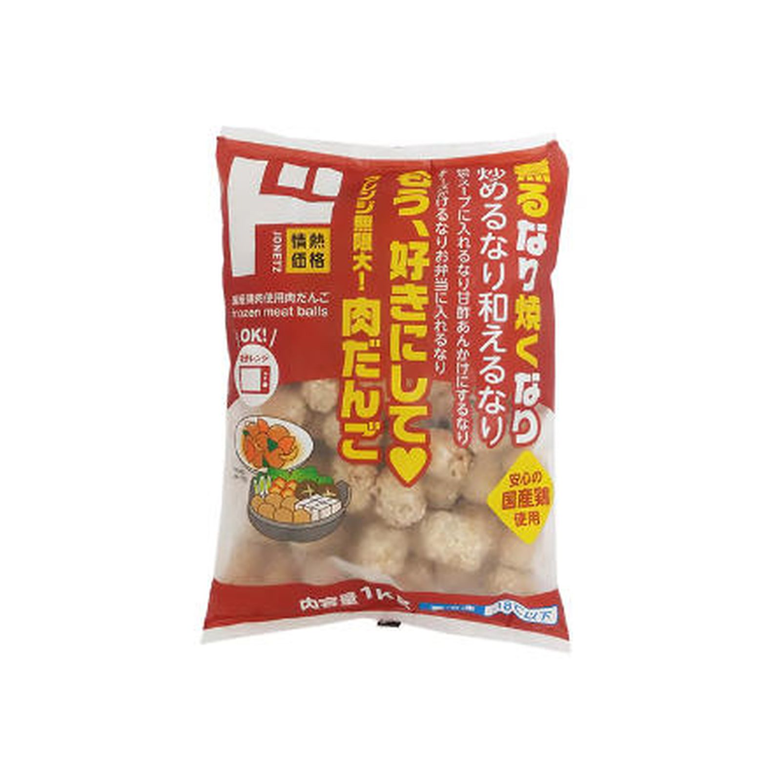 Yahoo! Yahoo!ショッピング(ヤフー ショッピング)ドン・キホーテ情熱価格 国産鶏肉使用肉だんご 1kg 冷凍