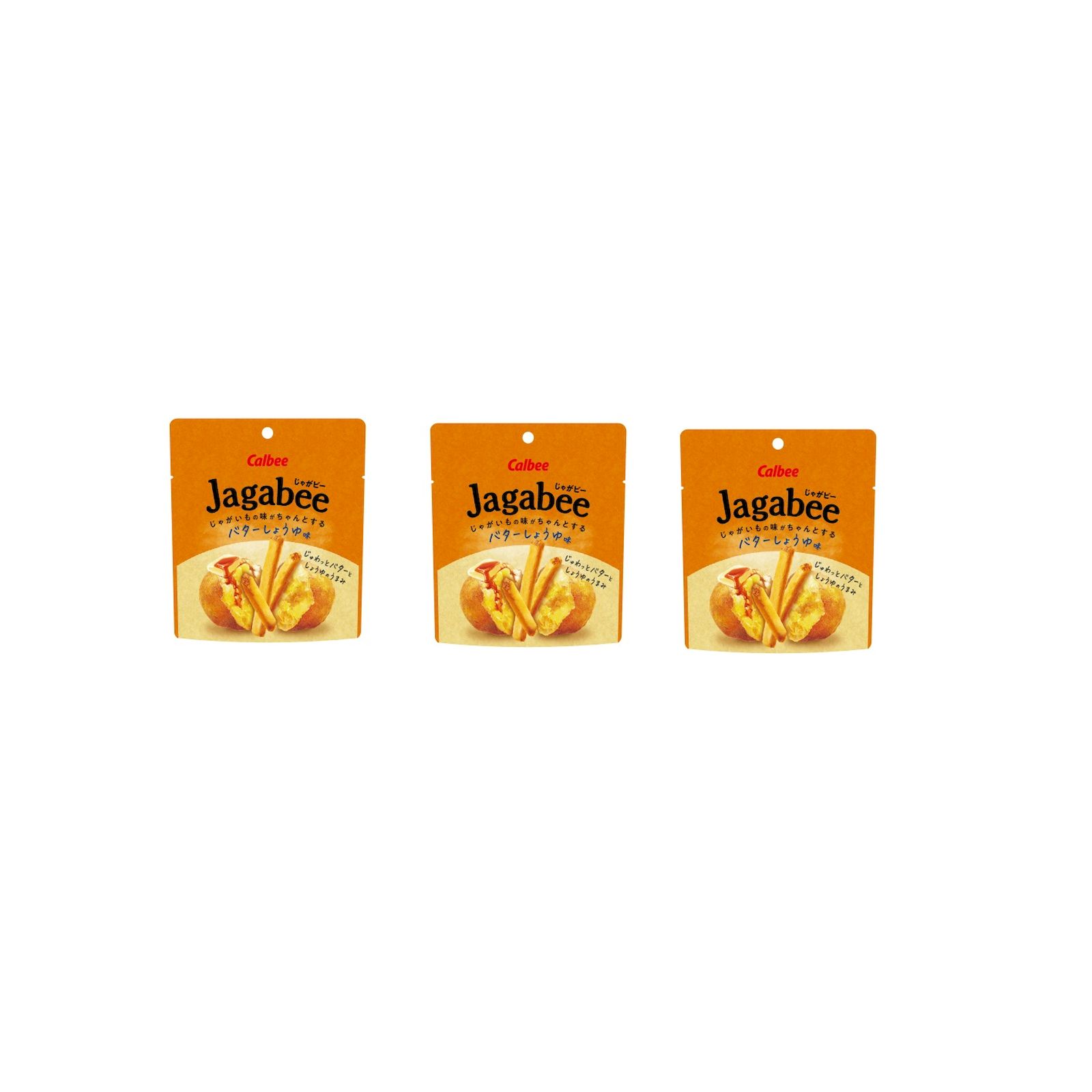 Yahoo! Yahoo!ショッピング(ヤフー ショッピング)カルビー Jagabee（じゃがビー） バターしょうゆ味 38g ポテトスナック バター醤油 濃厚 和風 ×3個