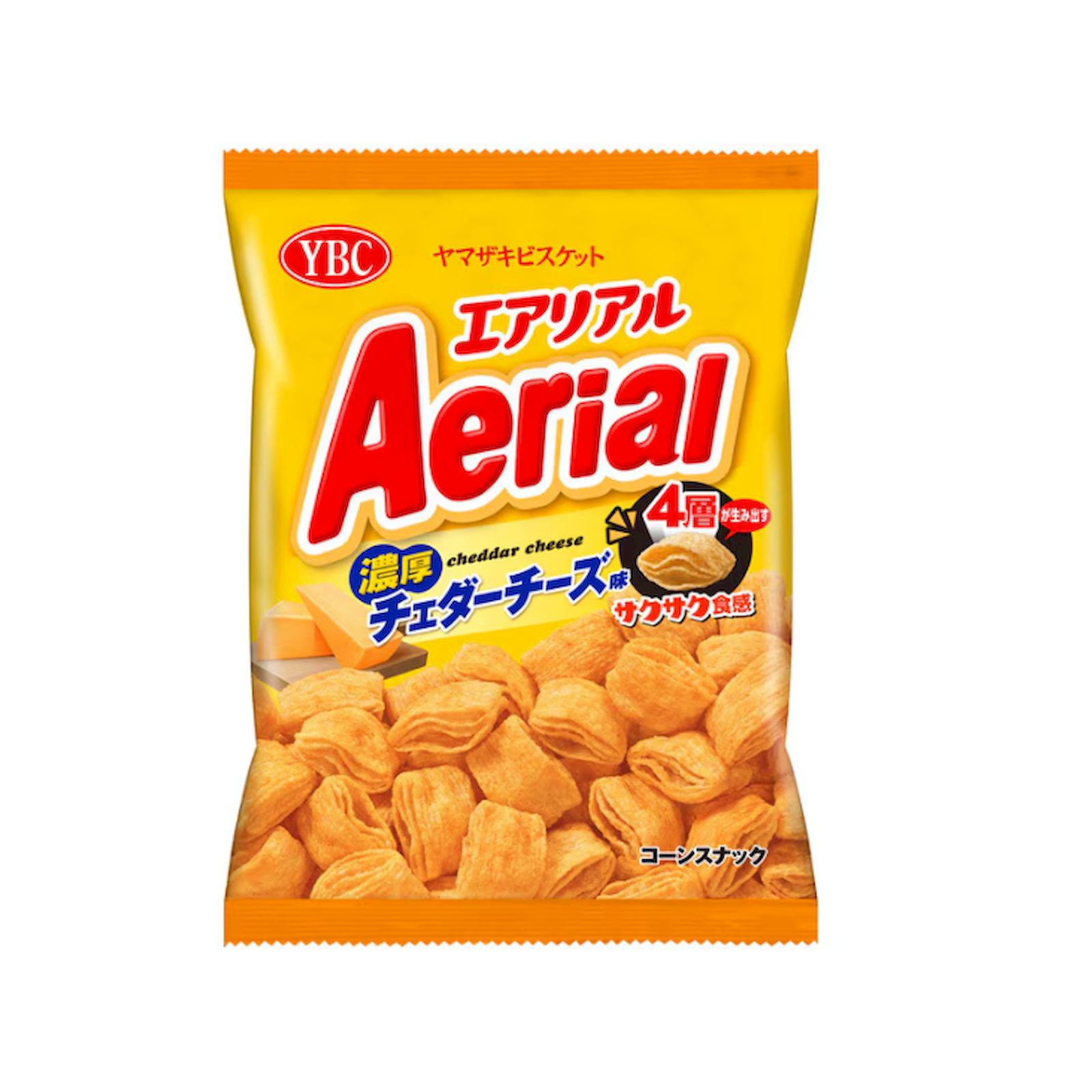 Yahoo! Yahoo!ショッピング(ヤフー ショッピング)ヤマザキビスケット エアリアル 濃厚チェダーチーズ味 65g スナック菓子 コーンスナック チーズ味 濃厚