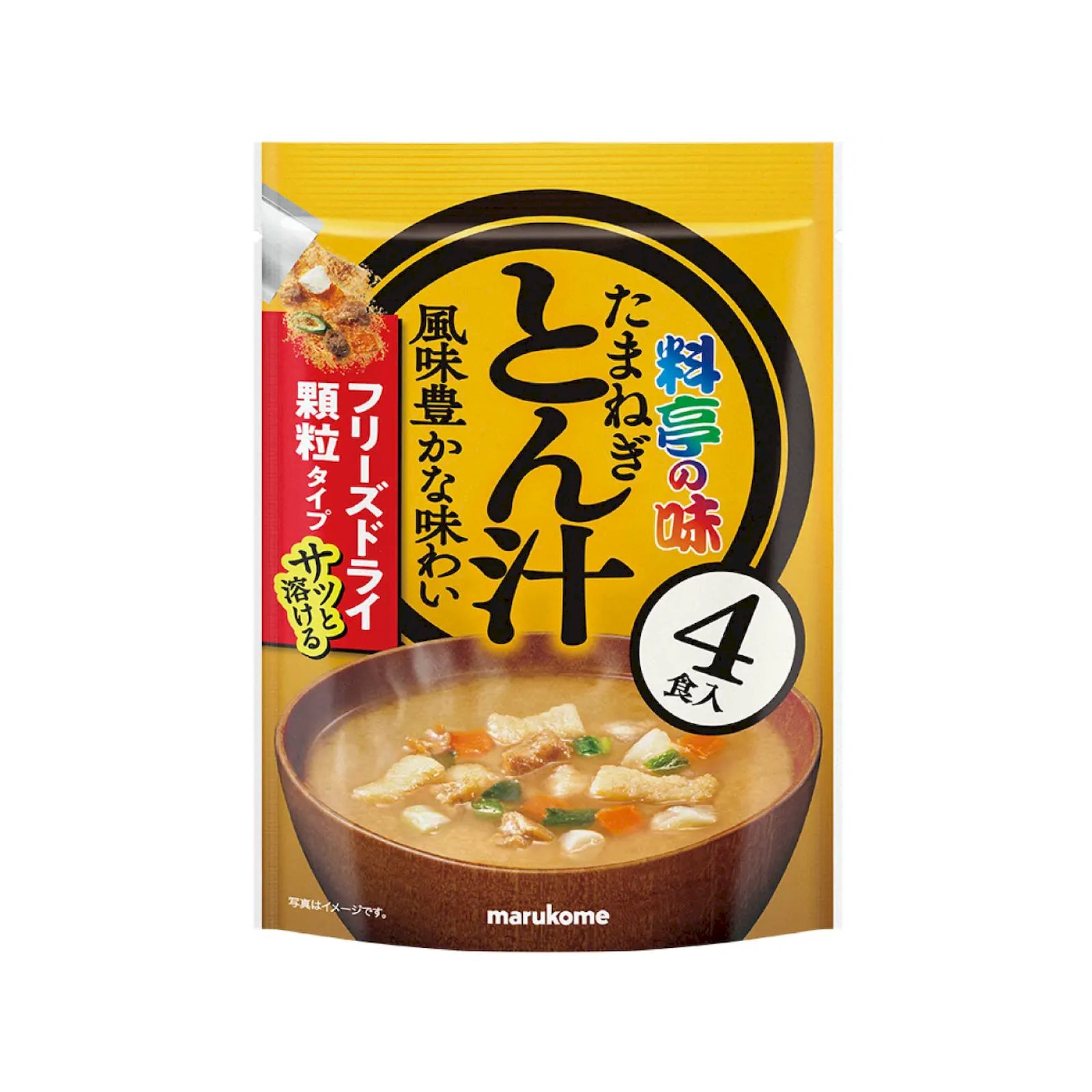Yahoo! Yahoo!ショッピング(ヤフー ショッピング)マルコメ お徳用 フリーズドライ 顆粒みそ汁 料亭の味 たまねぎとん汁 4食入り フリーズドライ 味噌汁 インスタント 和食