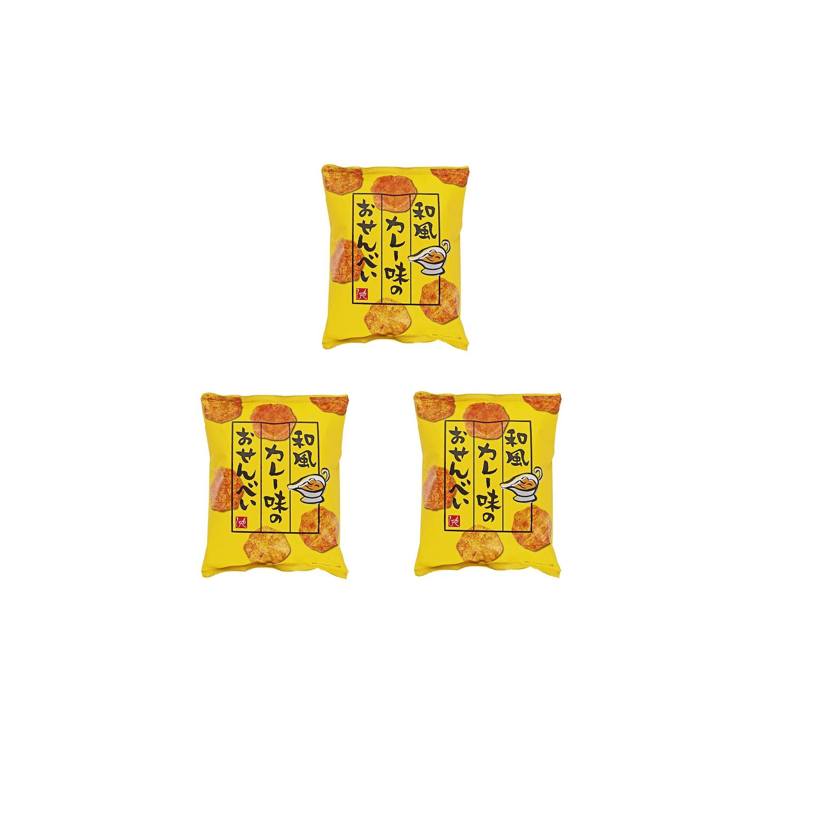 Yahoo! Yahoo!ショッピング(ヤフー ショッピング)カルディ もへじ 和風カレー味のおせんべい 64g カルディ 和風カレー おせんべい もへじ ×3個