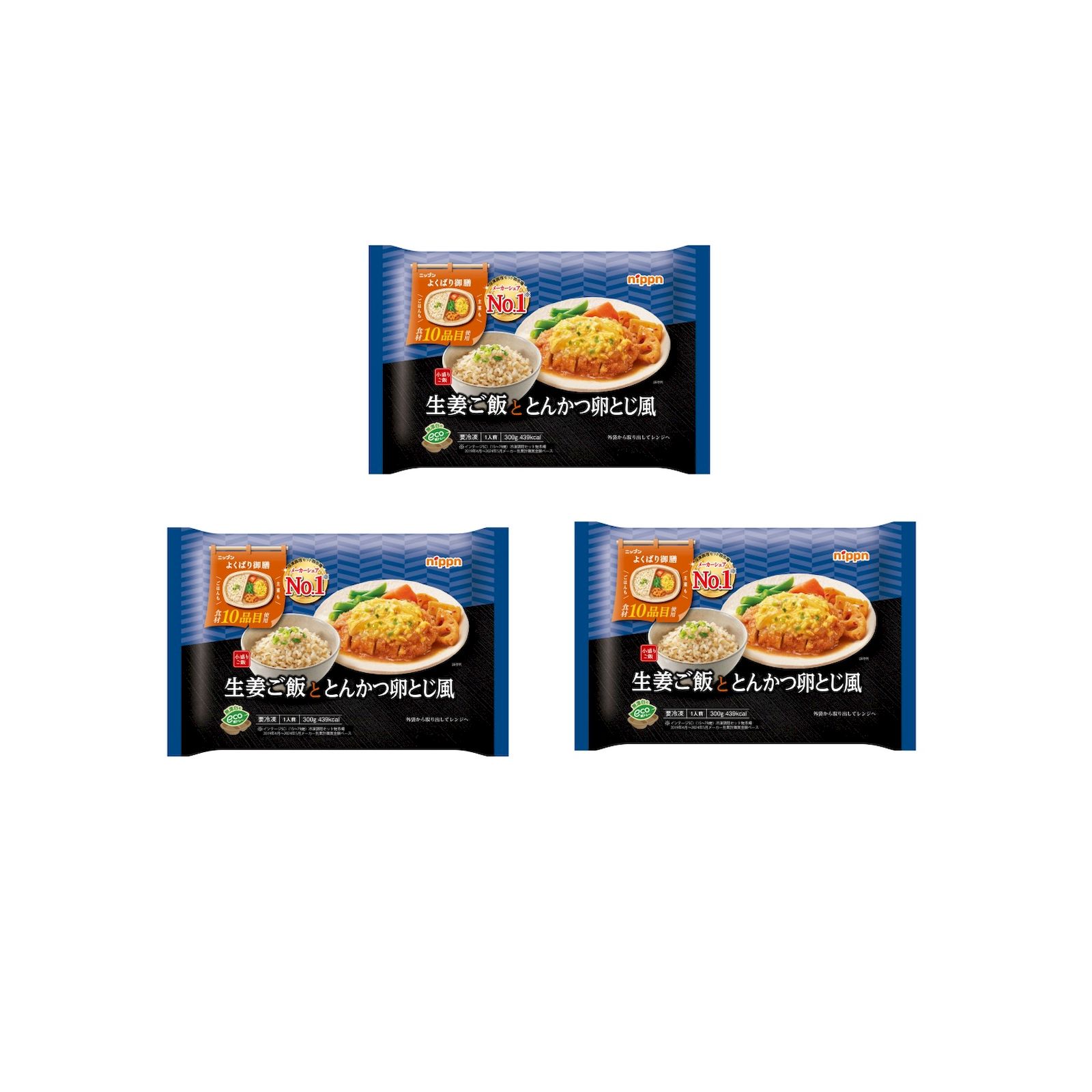 Yahoo! Yahoo!ショッピング(ヤフー ショッピング)ニップン よくばり御膳 生姜ご飯ととんかつ卵とじ風 冷凍 300g ニップン 冷凍食品 よくばり御膳 とんかつ ×3個