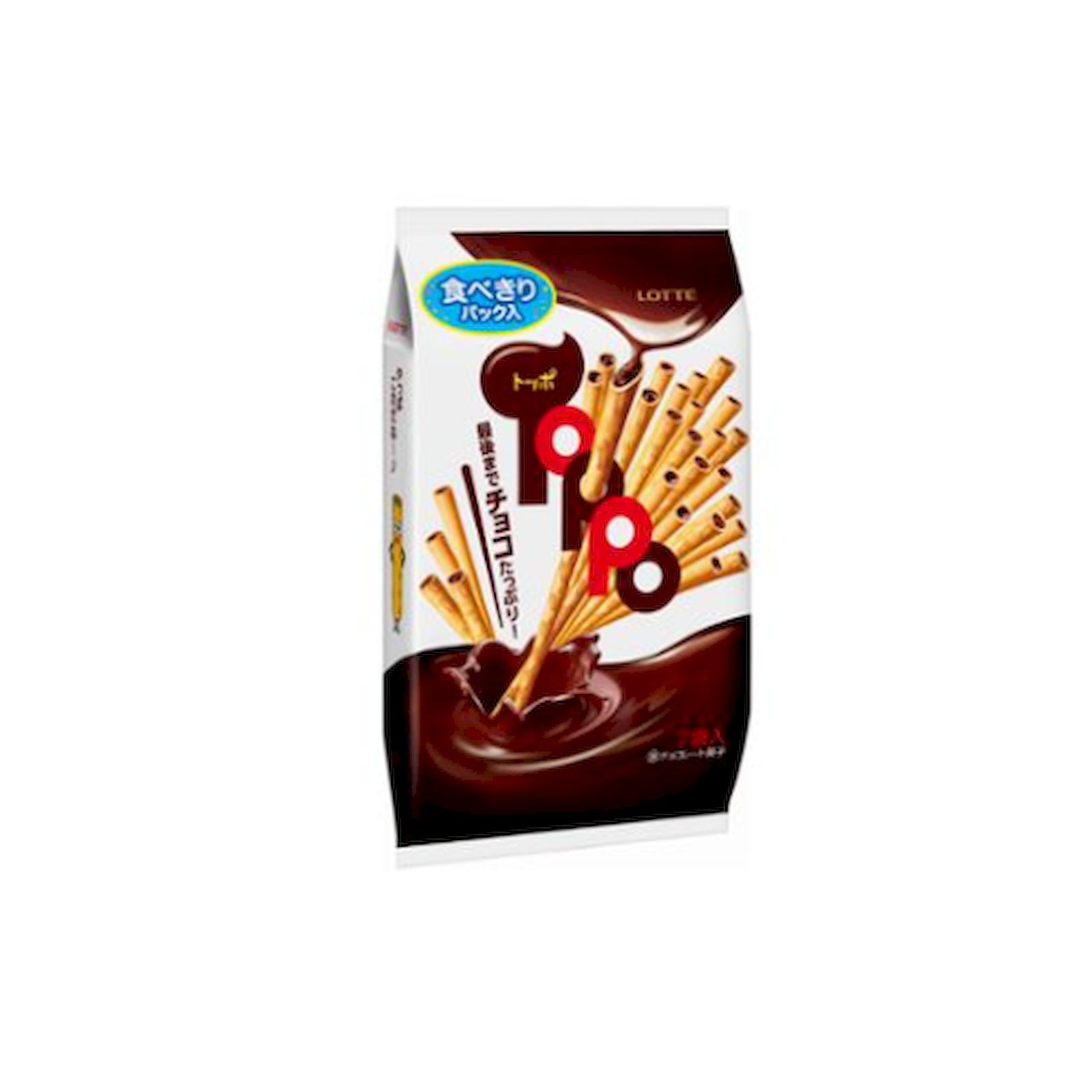 Yahoo! Yahoo!ショッピング(ヤフー ショッピング)ロッテ トッポ袋 7袋入り チョコ菓子 食べきり 小分け