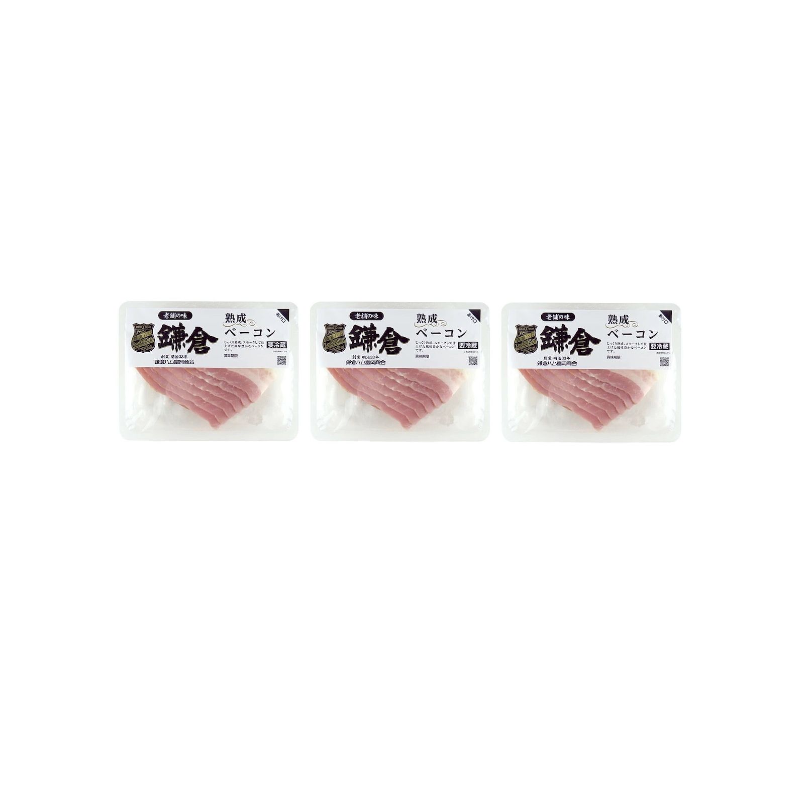 Yahoo! Yahoo!ショッピング(ヤフー ショッピング)鎌倉ハム 熟成ベーコン 冷蔵 73g ベーコン、肉加工品、熟成 ×3個