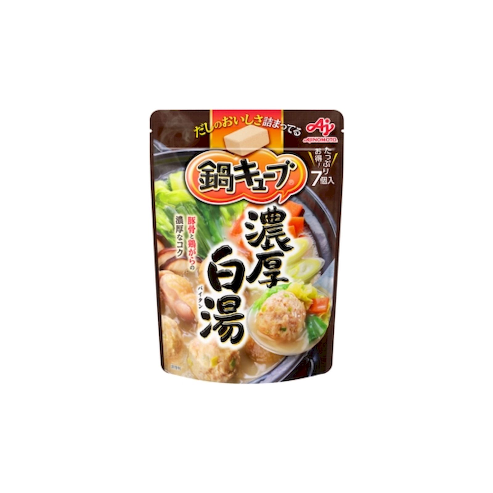 Yahoo! Yahoo!ショッピング(ヤフー ショッピング)味の素 鍋キューブ 濃厚白湯 64g（7個入） 固形鍋つゆ 白湯スープ