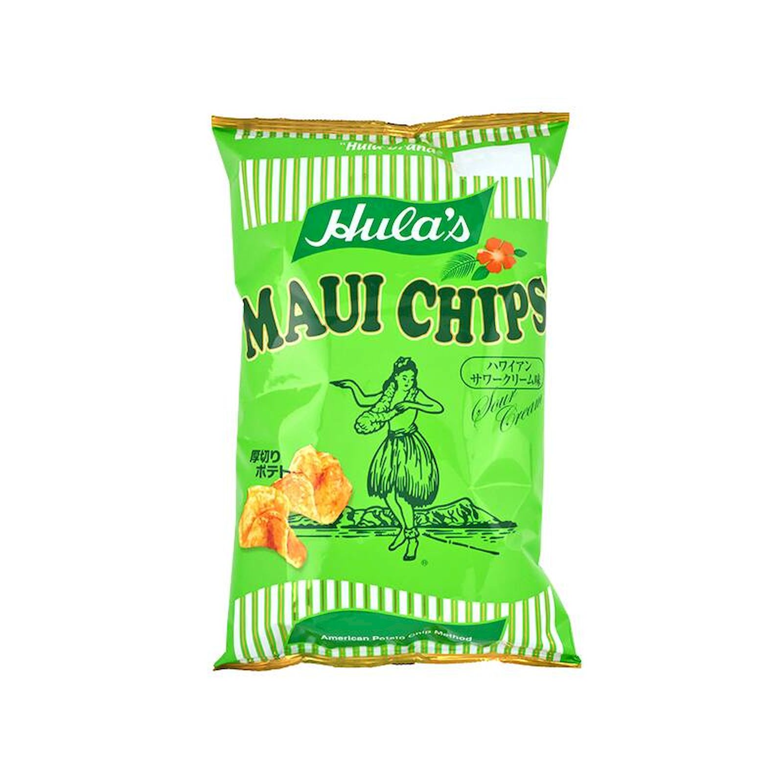 Yahoo! Yahoo!ショッピング(ヤフー ショッピング)フラ印 マウイチップス ハワイアンサワークリーム味 125g ポテトチップス マウイチップス ハワイアン サワークリーム