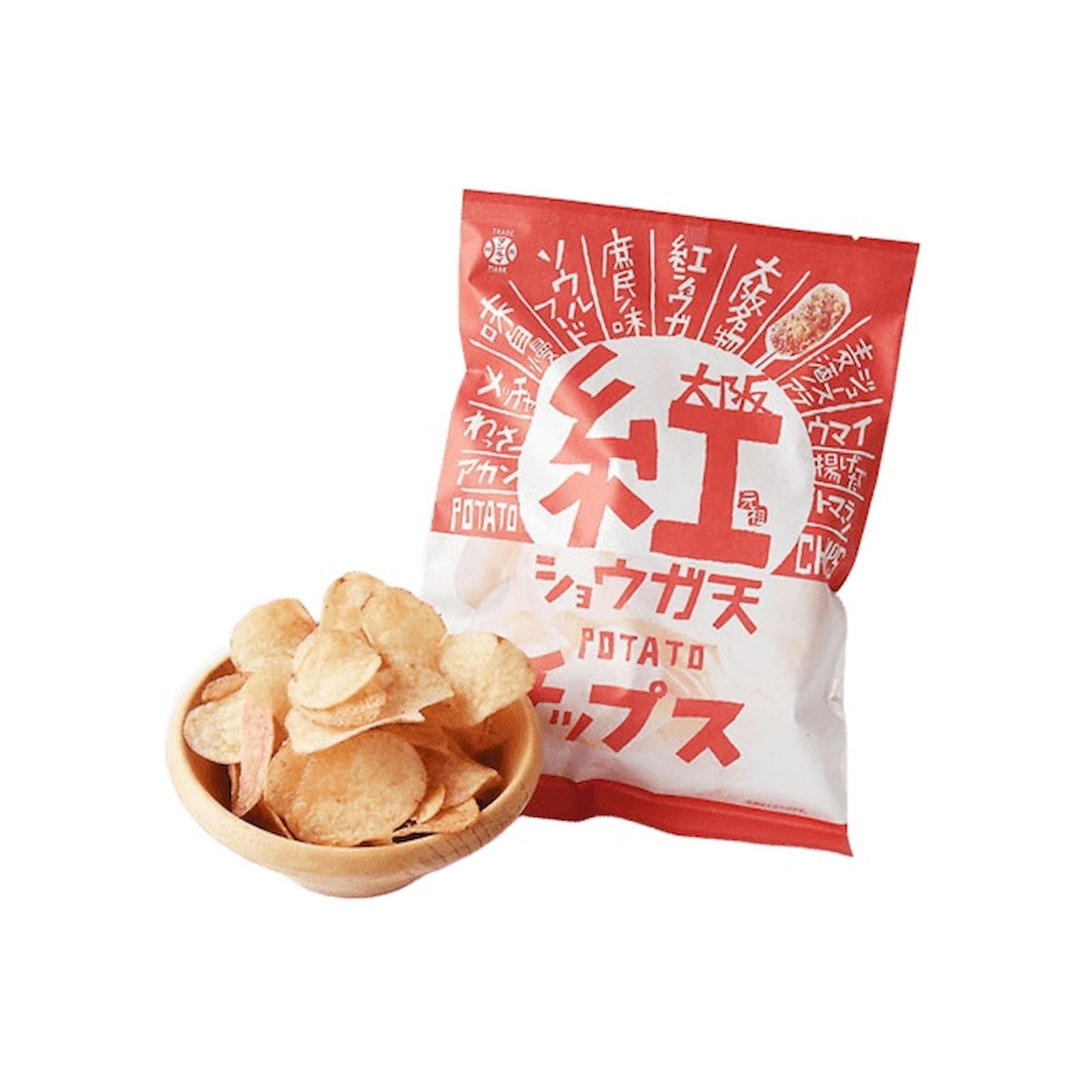 Yahoo! Yahoo!ショッピング(ヤフー ショッピング)大阪紅ショウガ天ポテトチップス 90g ポテトチップス 紅ショウガ天 お土産 大阪