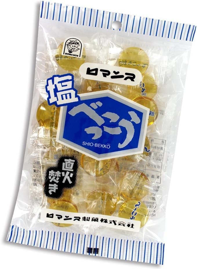 Yahoo! Yahoo!ショッピング(ヤフー ショッピング)ロマンス製菓 塩べっこう飴 98g×1個 べっこう飴 塩飴 岩塩 和菓子 北海道