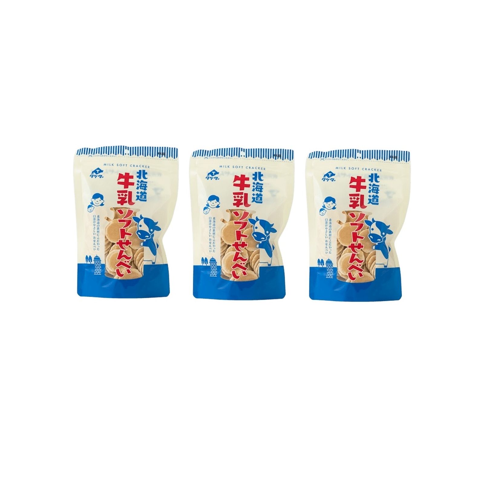 Yahoo! Yahoo!ショッピング(ヤフー ショッピング)タケダ製菓 北海道牛乳ソフトせんべい 100g×3個 せんべい 牛乳 お菓子