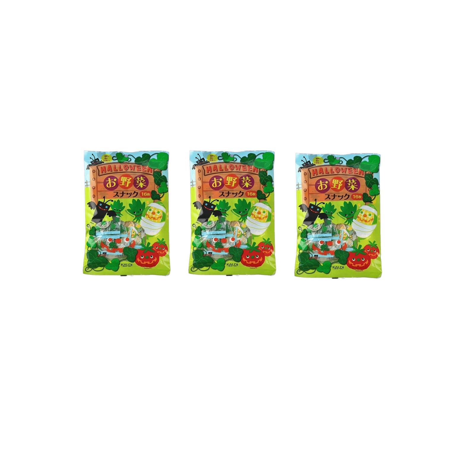 Yahoo! Yahoo!ショッピング(ヤフー ショッピング)カルディ ハロウィンお野菜スナック 16p入り×3個 ハロウィン野菜スナックお菓子
