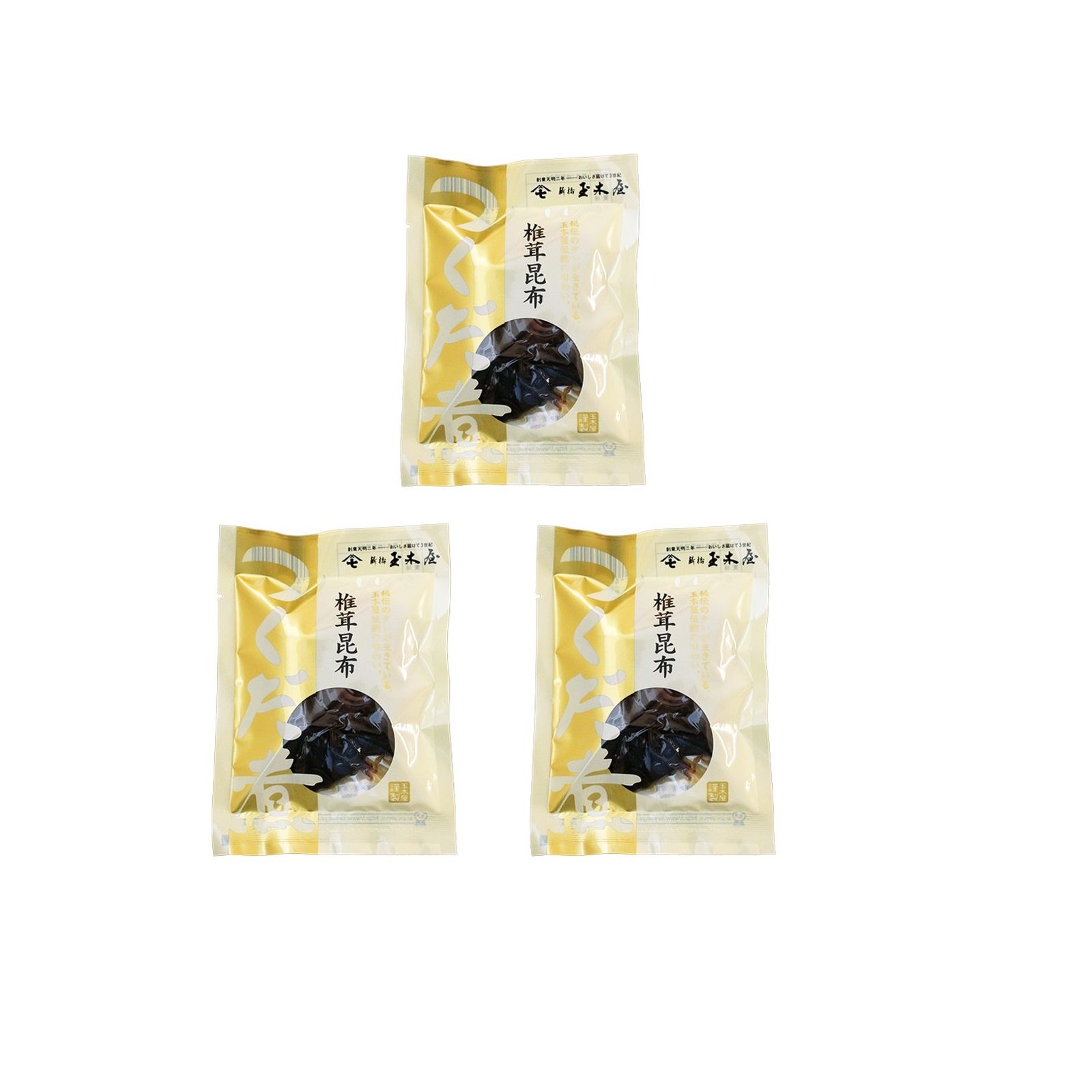Yahoo! Yahoo!ショッピング(ヤフー ショッピング)新橋玉木屋 椎茸昆布 70g×3個 佃煮 江戸前佃煮 常温保存 無添加 ご飯のお供 老舗