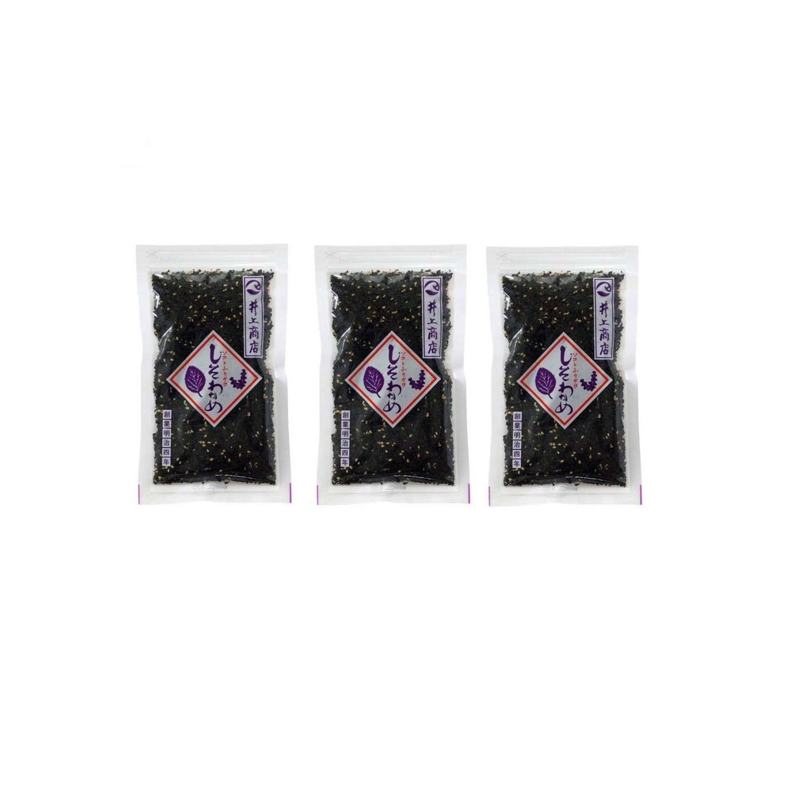 Yahoo! Yahoo!ショッピング(ヤフー ショッピング)井上商店 しそわかめ 80g ヒルナンデス 番組紹介 TV紹介×3個 ふりかけ しそ