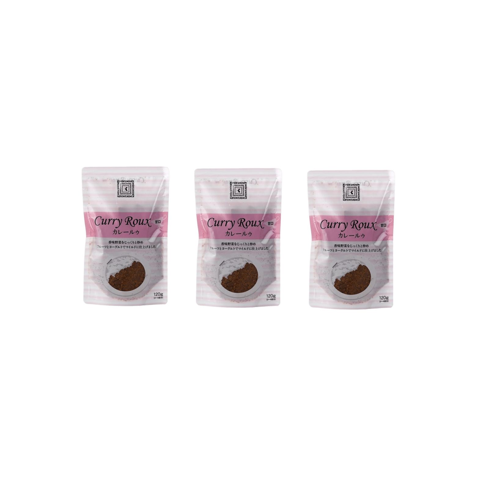 紀ノ国屋 カレールゥ 甘口 120g×3個 カレー 甘口 カレールー 直火窯 フルーツ ヨーグルト