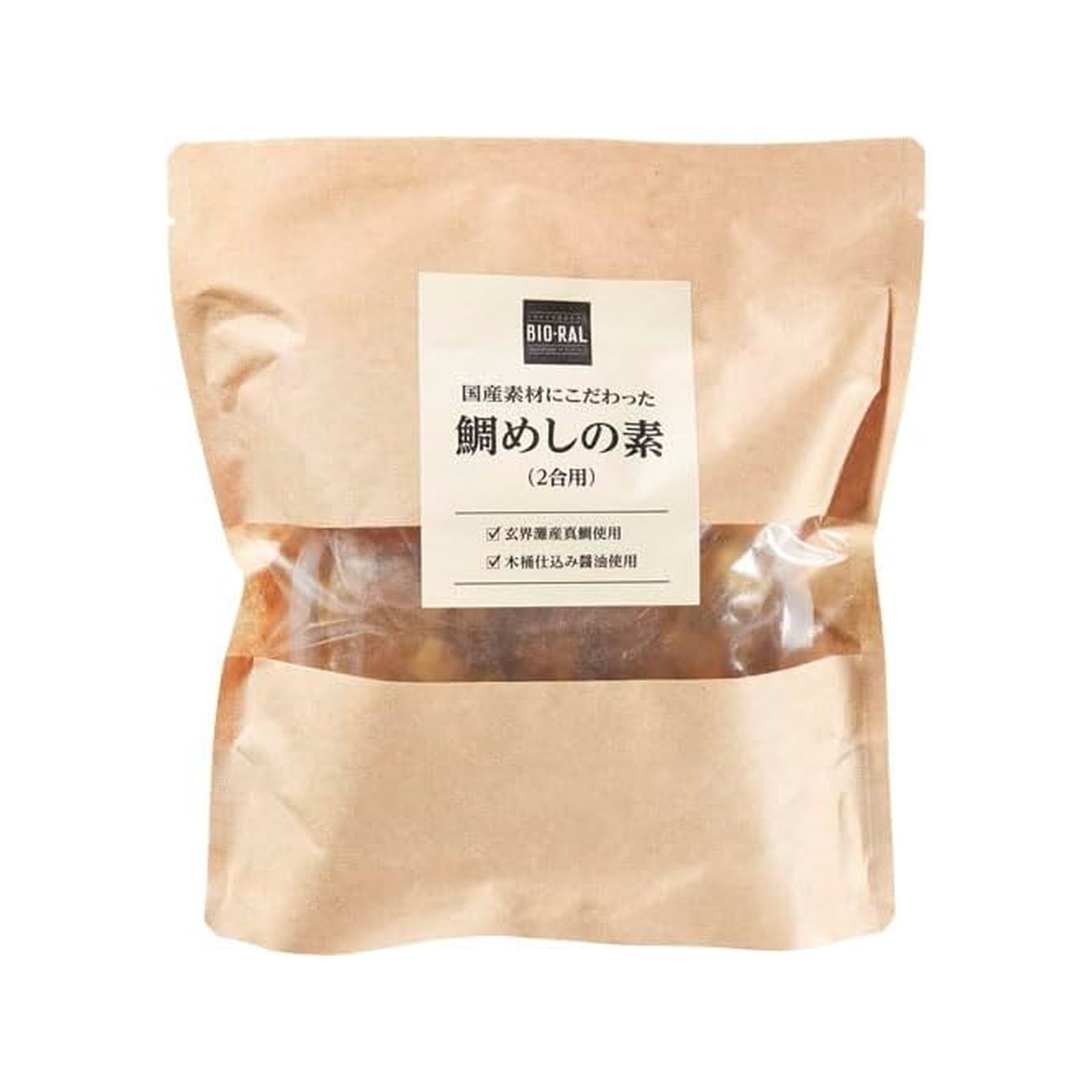 ビオラル 国産素材にこだわった 鯛めしの素 410g×1個 鯛めし 炊き込みご飯の素 真鯛 玄界灘産 国産 ライフコーポレーション