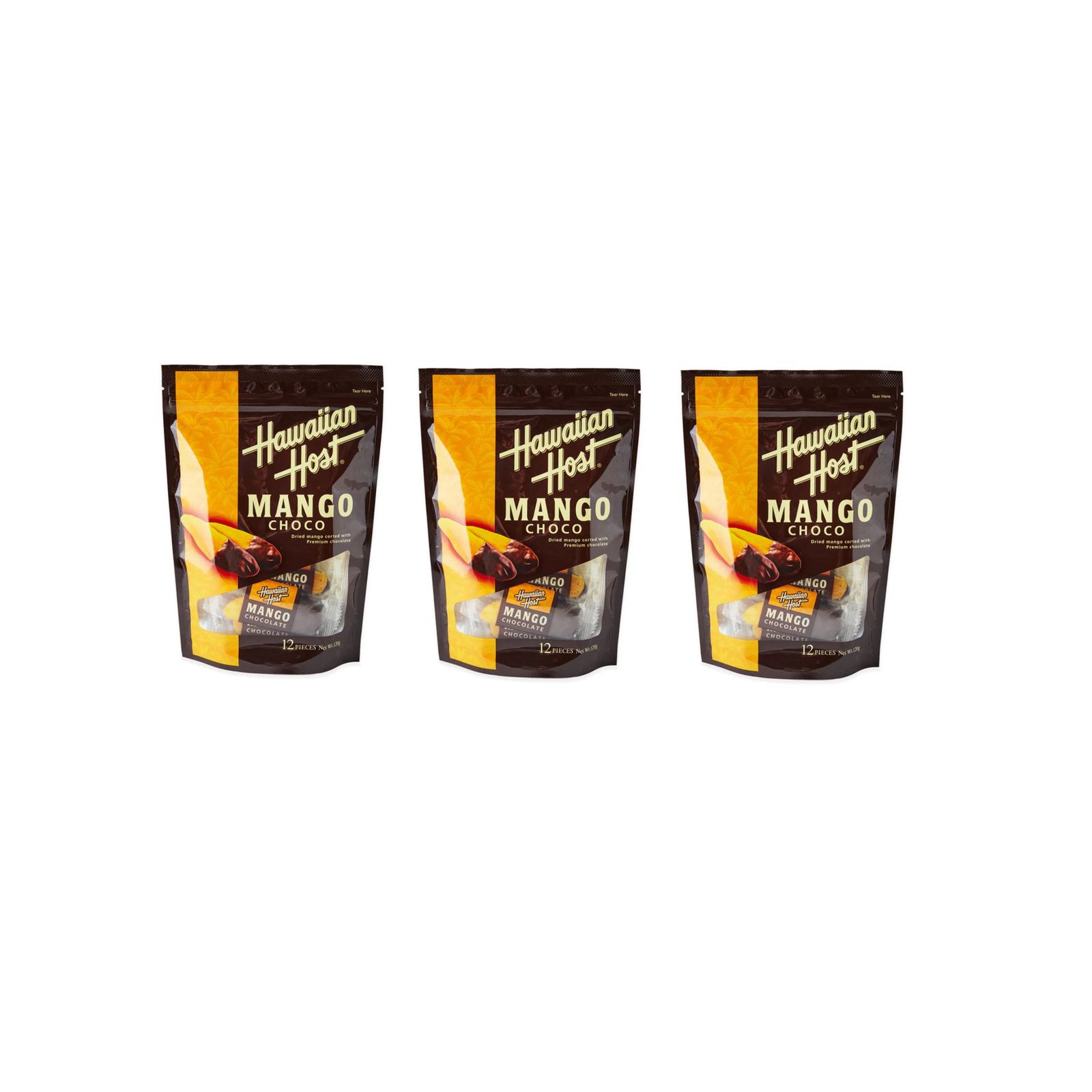 ハワイアンホースト ドライマンゴーチョコレート 120g×3個 チョコレート マンゴー お菓子