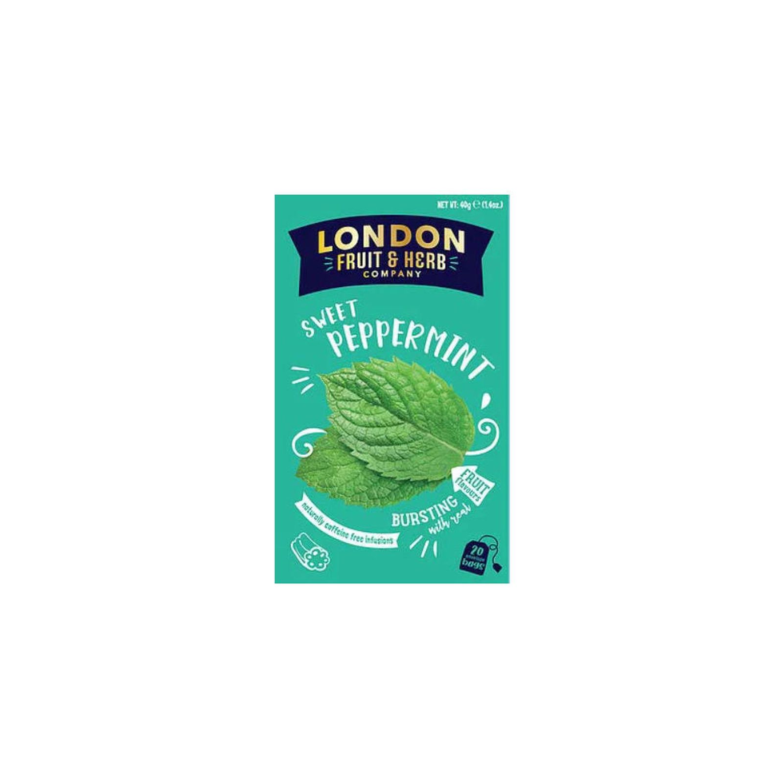 ロンドンフルーツ＆ハーブ スイートペパーミント 20袋入り×1個 ハーブティー スパイス 紅茶