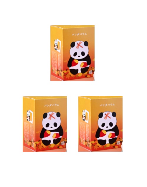 焼き芋パンダバウム 1個入り×3個 バウムクーヘン パンダ かたぬき