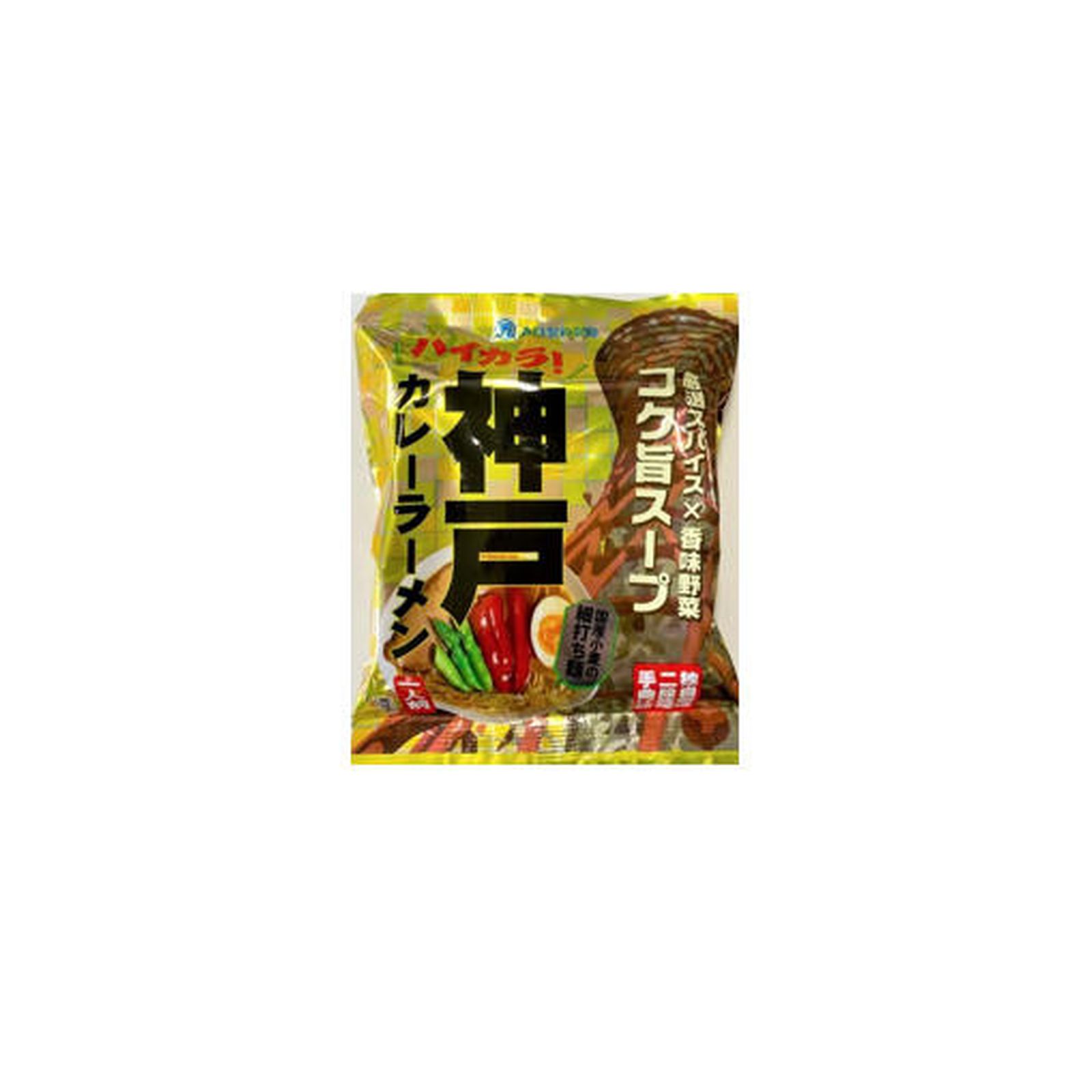 森口 神戸カレーラーメン 95g×1個 即席ラーメン 国産 細打ち ツルツル 神戸