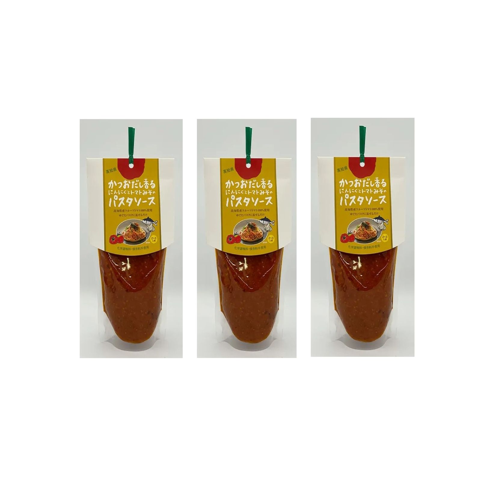 わのわ会 かつおだし香るにんにくとトマトみそのパスタソース 240g×3個 和風 鰹 かつお カツオ トマト パスタソース 高知