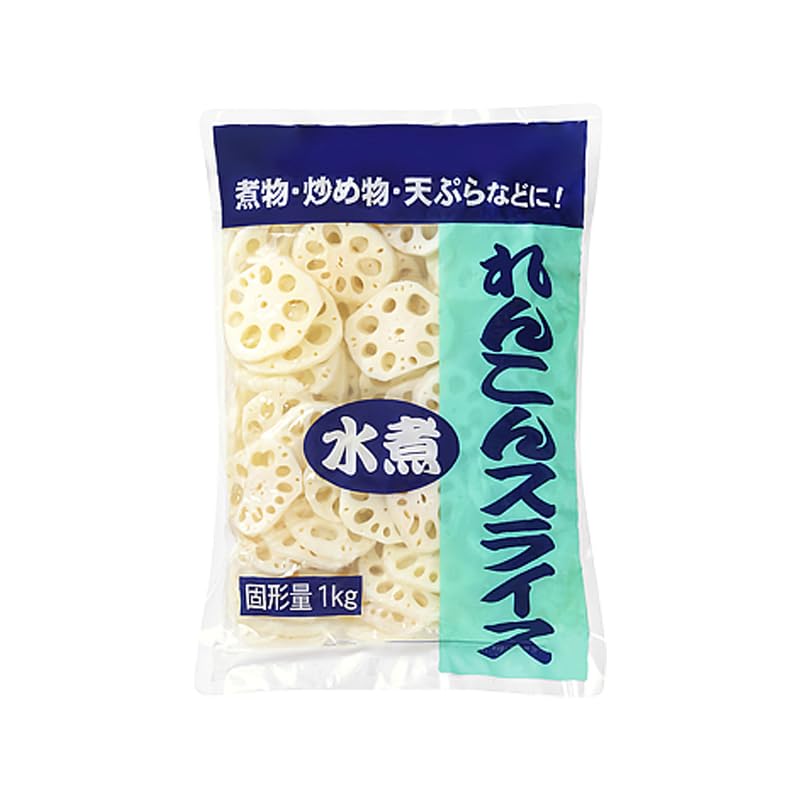Yahoo! Yahoo!ショッピング(ヤフー ショッピング)業務スーパー れんこんスライス 固形量1kg レンコン 蓮根 水煮 下処理不要 時短 便利 簡単