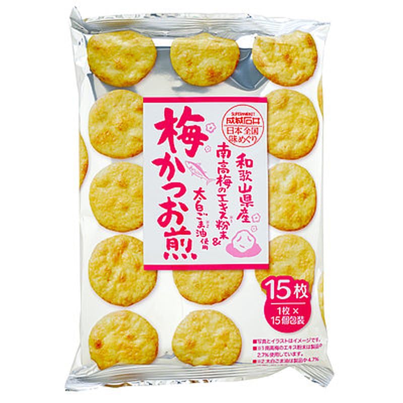 Yahoo! Yahoo!ショッピング(ヤフー ショッピング)成城石井 日本全国味めぐり 梅かつお煎 煎餅 お煎餅 せんべい おせんべい 梅 かつお 南高梅