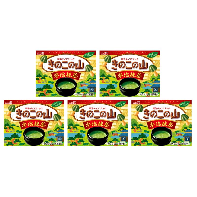 Yahoo! Yahoo!ショッピング(ヤフー ショッピング)明治 きのこの山宇治抹茶 64g×5個 きのこの山 チョコレート チョコ ミルクチョコレート 箱 抹茶 菓子 話題