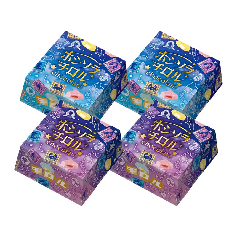 Yahoo! Yahoo!ショッピング(ヤフー ショッピング)チロルチョコ ホシソラチロルBOX パープル2個・ブルー2個（4個セット） チロル チョコ チョコレート 詰め合わせ お菓子 エモい 星空 星座