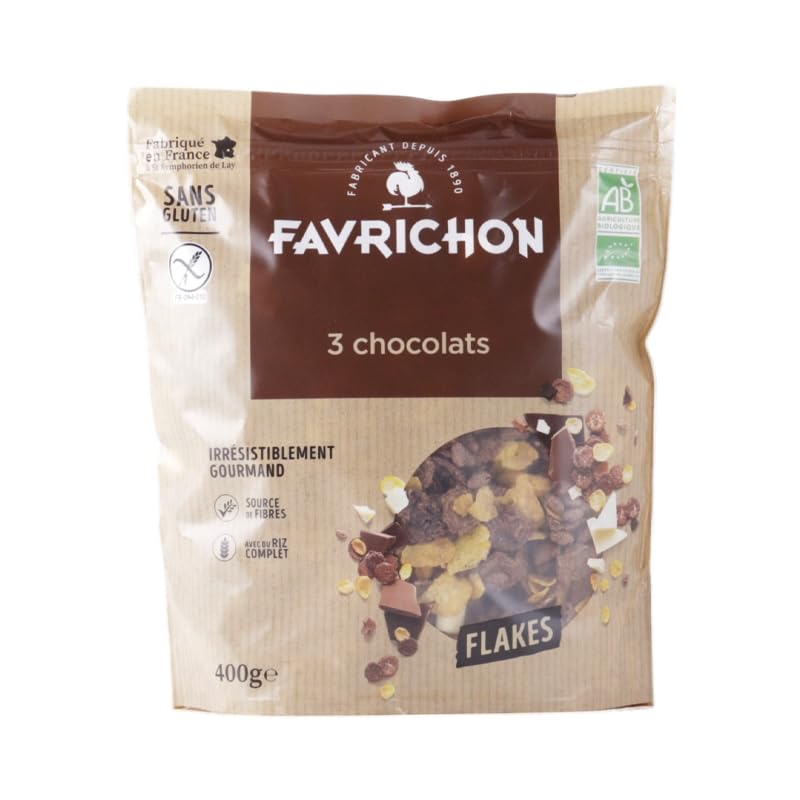 Yahoo! Yahoo!ショッピング(ヤフー ショッピング)ファヴリション スリーチョコフレーク 400g FAVRICHON シリアル コーンフレーク チョコ グラノーラ 朝食