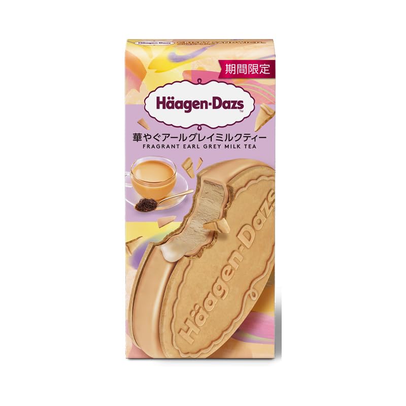Yahoo! Yahoo!ショッピング(ヤフー ショッピング)ハーゲンダッツ 華やぐアールグレイミルクティー×1個 クリスピーサンド アイス アイスクリーム アールグレイ ミルク ミルクティー 紅茶 話題