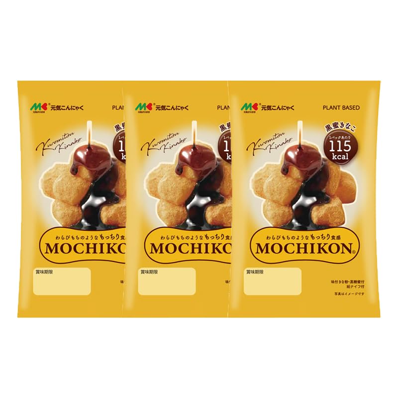 Yahoo! Yahoo!ショッピング(ヤフー ショッピング)マルキン食品 MOCHIKON 黒蜜きなこ 100g×3個 モチコン こんにゃく ヘルシー スイーツ 和 きな粉