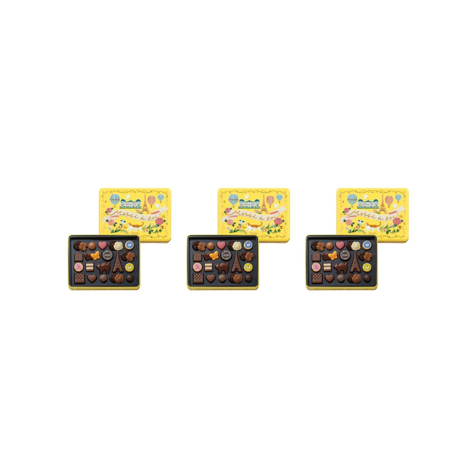 モ口ゾフ カリーヌ 24個入(v26)×3個 チョコレート 缶 アソート 猫 バレンタイン 人気