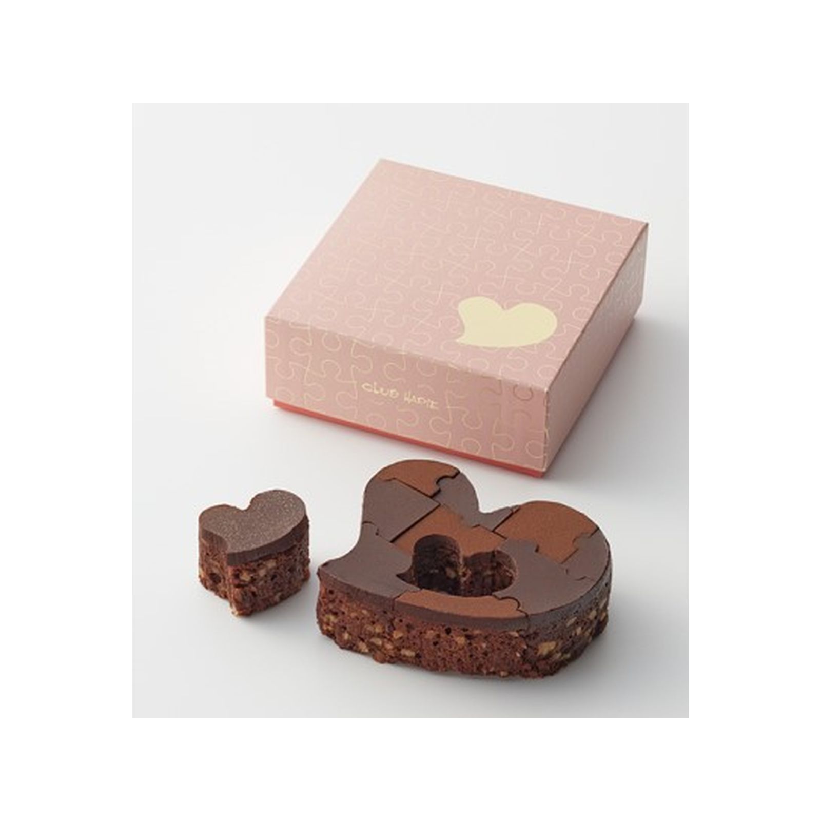 ハートブラウニー (10ピース)(v26) クラブハリ工×1個 チョコレート ケーキ 焼菓子 バレンタイン ハート 人気