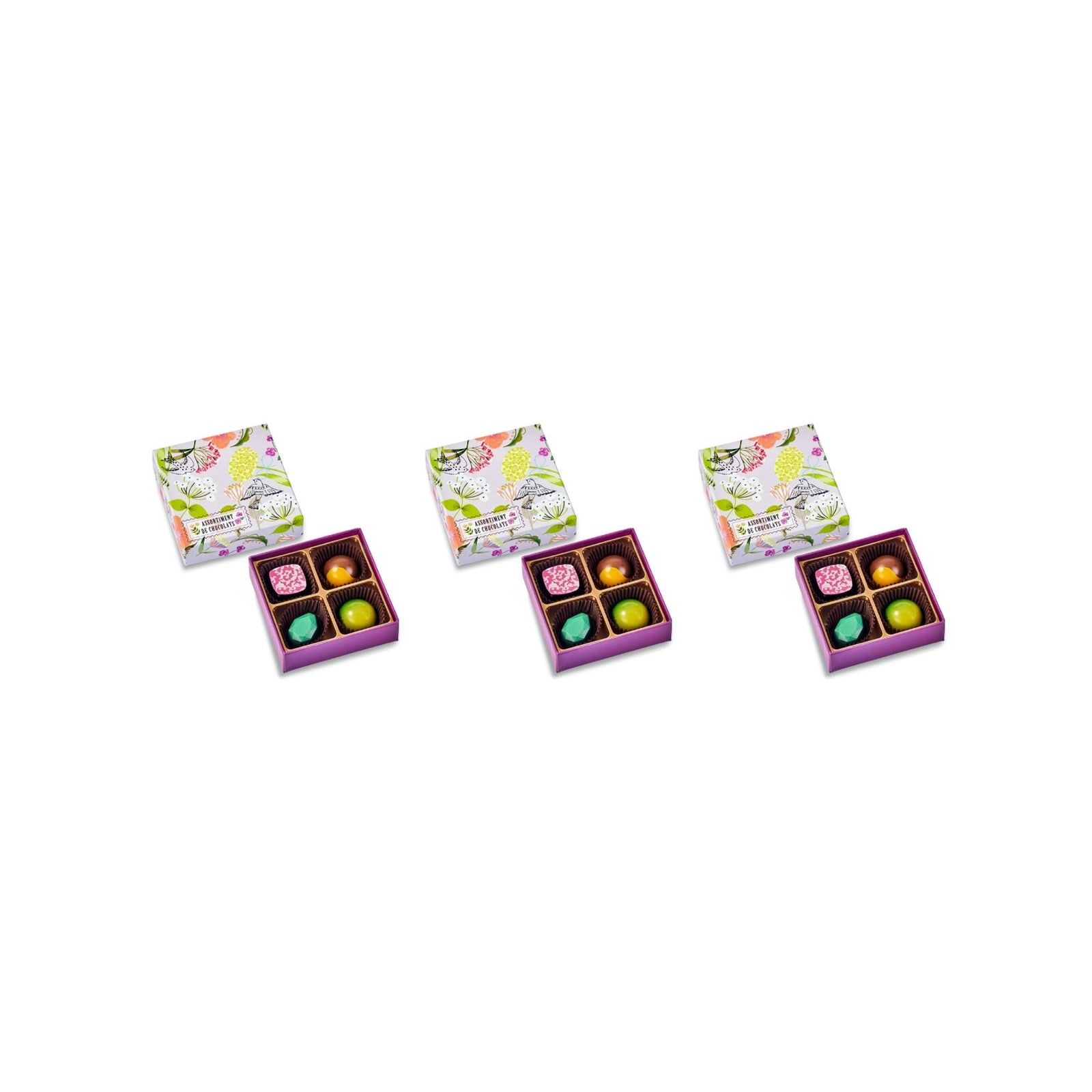 ブールミッシュ チョコレートセット4個入り(v26)×3個 チョコレート バレンタイン マロン 人気