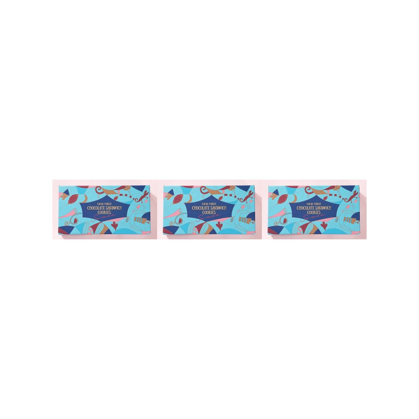 KAIDl カカオの森 サモア チョコレートサンドクッキー(5p)(v26)×3個 チョコレート 菓子 バレンタイン ビスケット クッキ一 人気