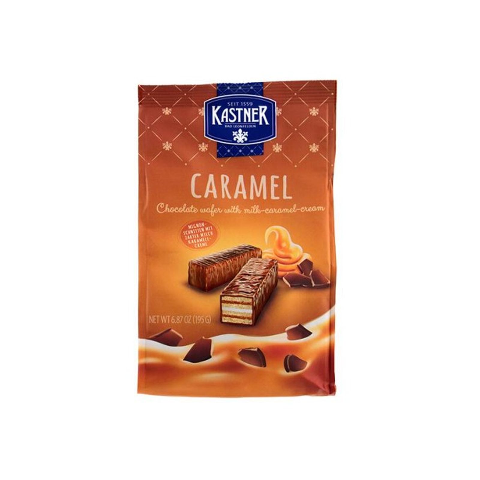 KAIDl カストナー チョコレートウエハース(キャラメル)(195g)(v26)×1個 チョコレート 菓子 バレンタイン スナック 人気