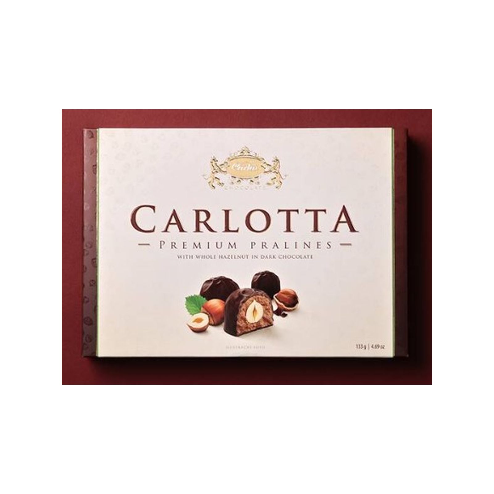 KAIDl カーラ カルロッタ ヘーゼルナッツチョコレート(ダーク)(133g)(v26)×1個 チョコレート 菓子 バレンタイン ボール 人気