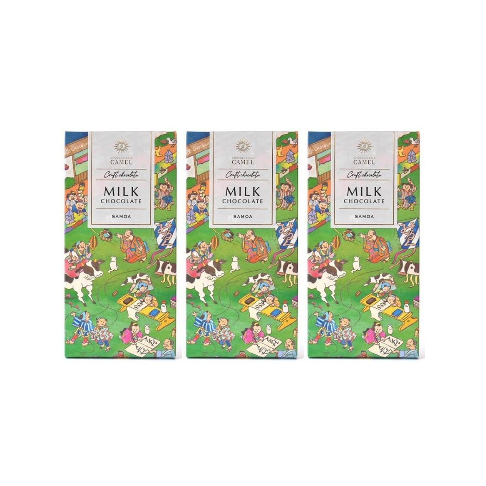 KAIDl ショコラトリーキャメル サモアミルクチョコレート(45g)(v26)×3個 チョコレート 菓子 バレンタイン タブレット 板 人気