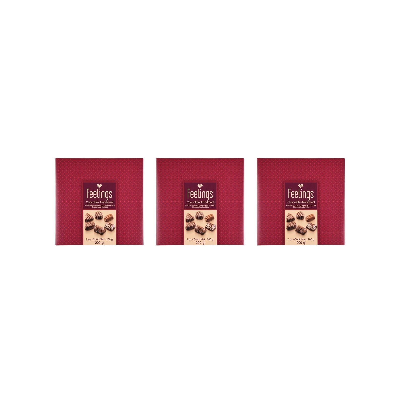 KAIDl フィーリングス チョコレートアソート(200g)(v26)×3個 チョコレート 菓子 バレンタイン アソート 詰合せ 人気
