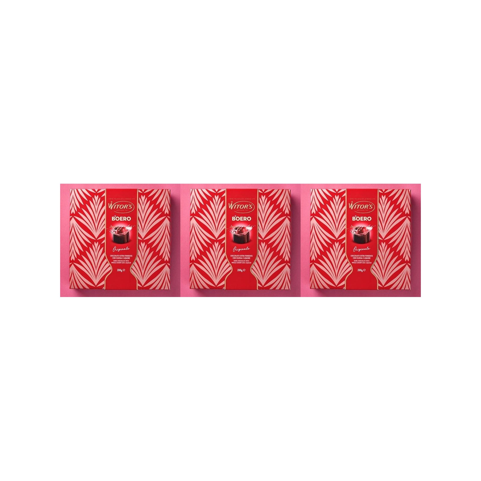 KAIDl ウィターズ ボエロ チェリーリキュール チョコレート(200g)(v26)×3個 チョコレート 菓子 バレンタイン ダーク お酒 人気