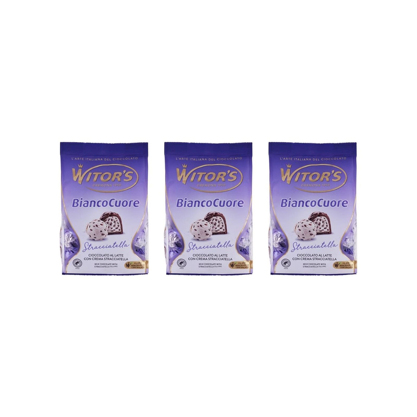 KAIDl ウィターズ ビアンコクオーレ　ストラッチャテッラ　チョコレート(200g)(v26)×3個 チョコレート 菓子 バレンタイン ミルク 人気
