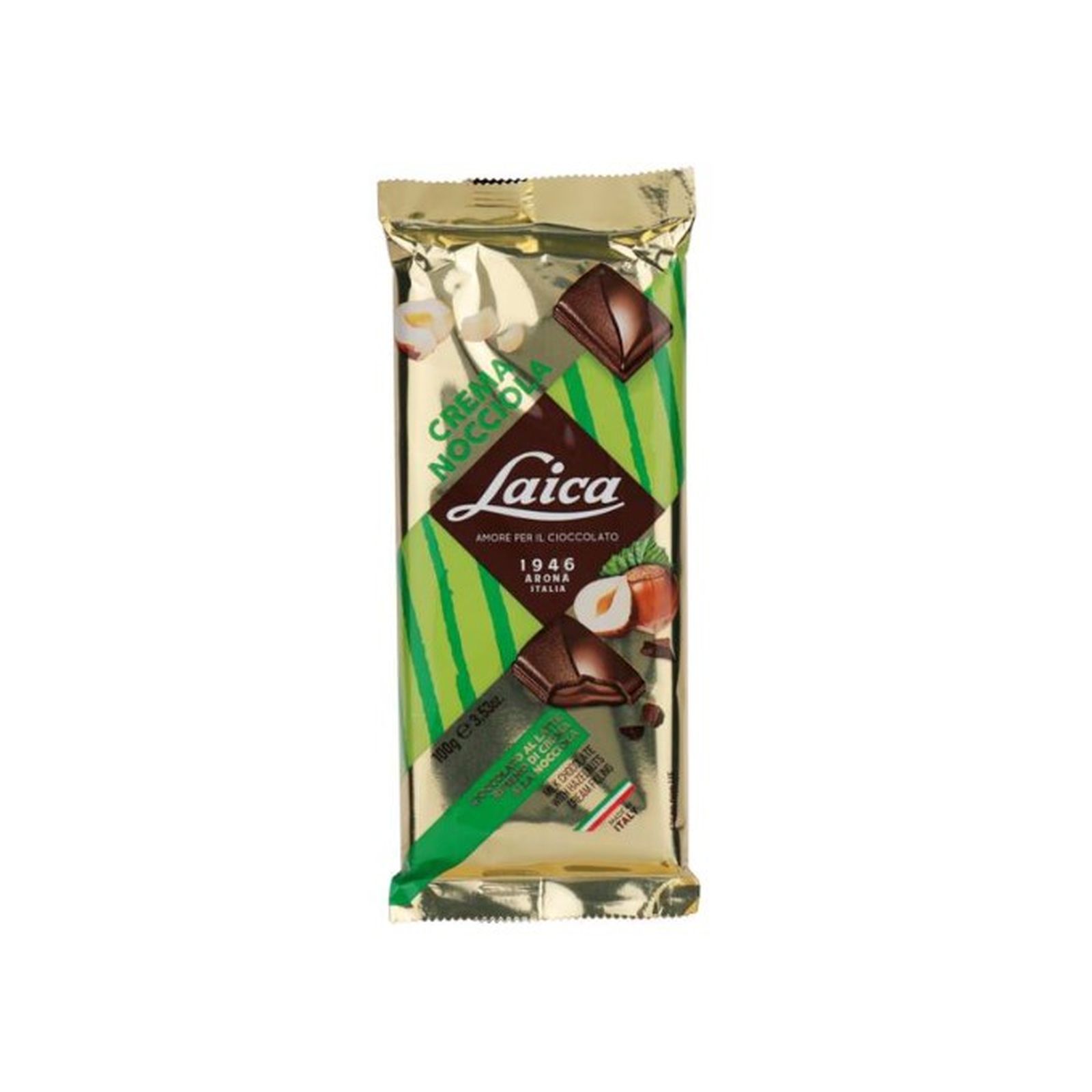 KAIDl ライカ ミルクチョコレート ヘーゼルナッツクリームフィリング(100g)(v26)×1個 チョコレート 菓子 バレンタイン ミルク フィリング 人気