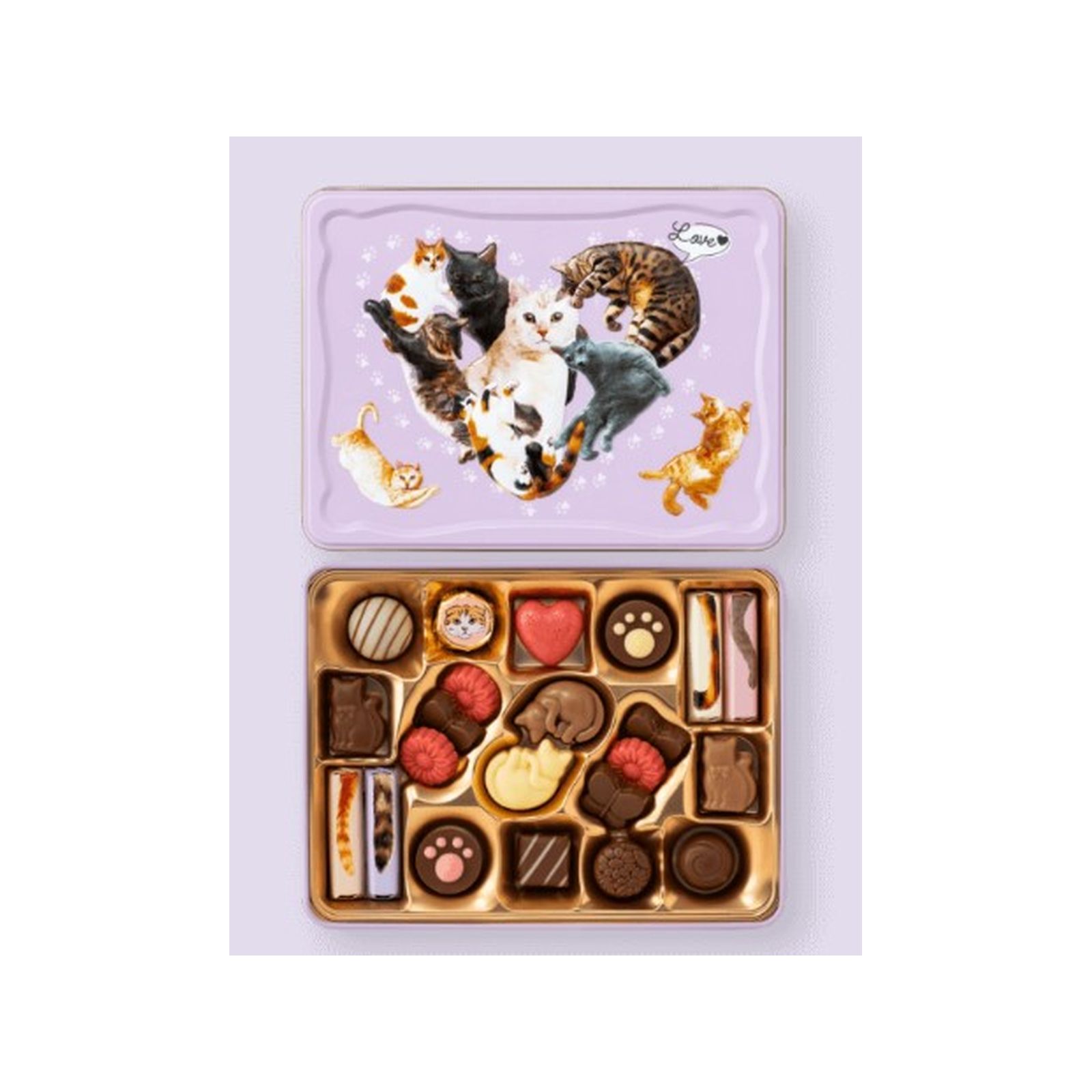 メリーチョコレート ねこみゃみれ にゃそーてっどチョコレート 22個入 (v26)×1個 チョコレート 菓子 バレンタイン ネコ 猫 人気