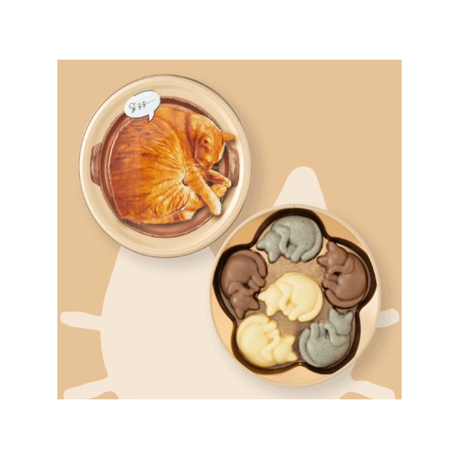 メリーチョコレート ねこみゃみれ ねこにゃべ缶 48g(6個)入 (v26)×1個