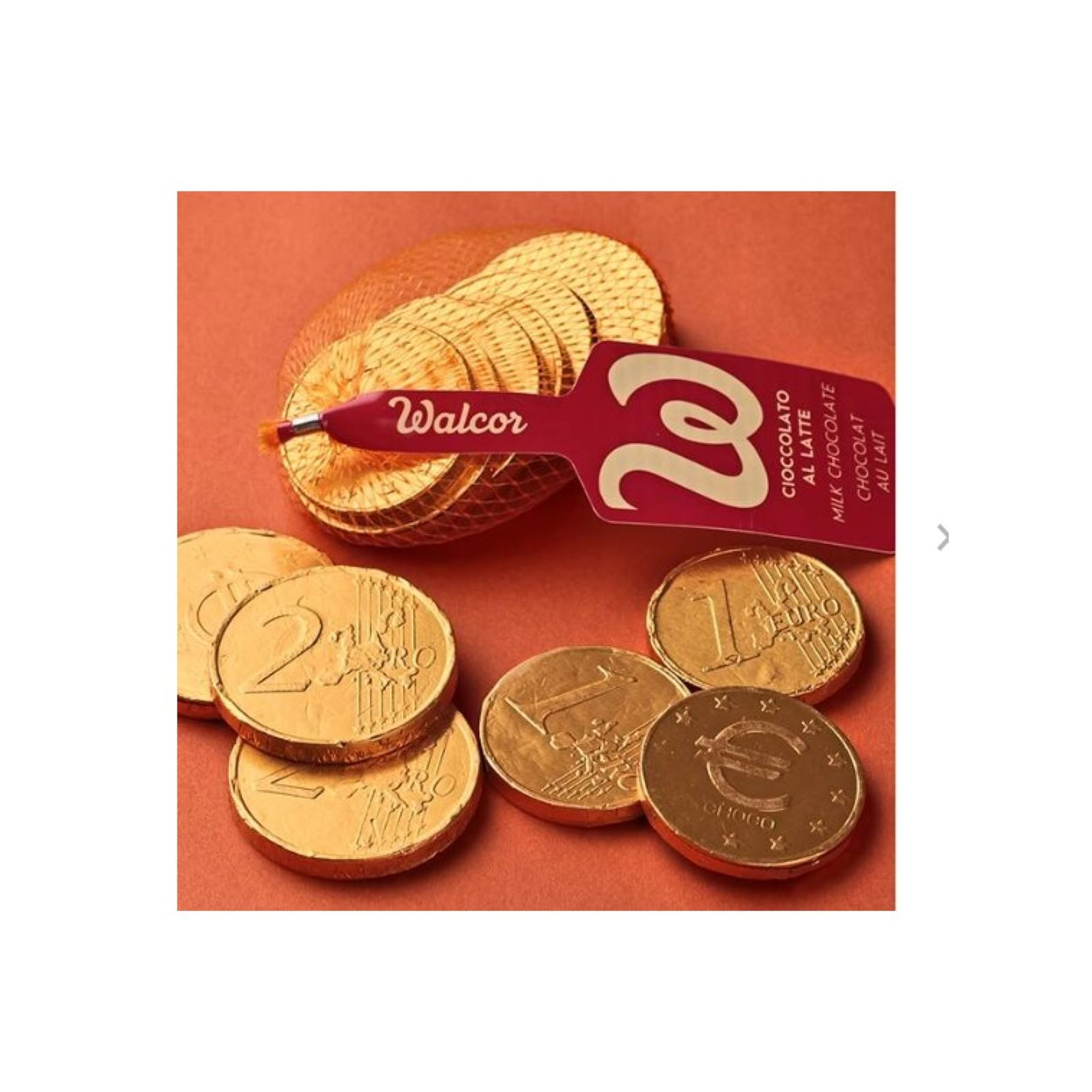 ワルコール コインネットチョコ(50g)(v26) KAIDl×1個 チョコレート 菓子 バレンタイン コイン 紙幣 人気