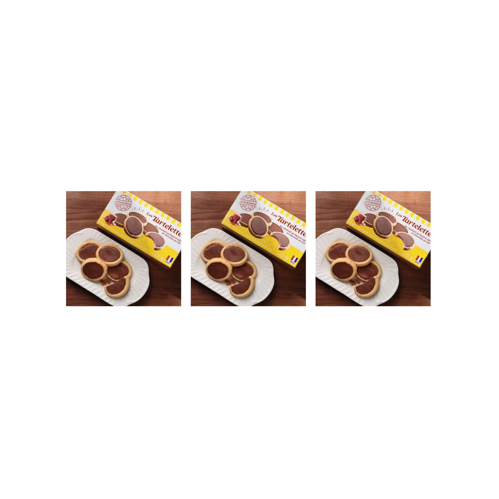 ラ・ポシェ・ゴシュ　タルトレット(塩キャラメルチョコレート)(125g)(v26) KAIDl×3個 チョコレート 菓子 バレンタイン クッキー タルト 人気