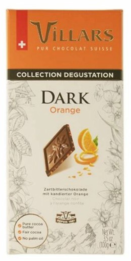 KAIDl ビラーズ スイスミルクチョコレート オレンジピール(100g)(v26)×1個 チョコレート 菓子 バレンタイン ダーク フルーツ 人気