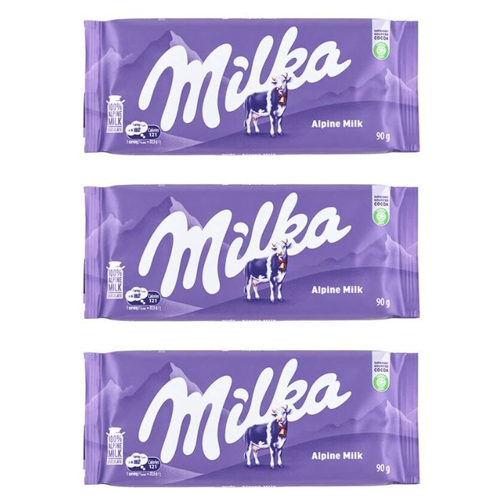 KAIDl ミルカ チョコレート アルペンミルク(90g)(v26)×3個 チョコレート 菓子 バレンタイン ミルク 人気