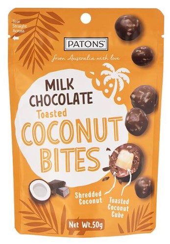 KAIDl ペイトンズ ミルクチョコレート トーステッドココナッツバイツ(50g)(v26)×1個 チョコレート 菓子 バレンタイン ココナツファイン 人気